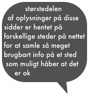 størstedelen af oplysninger på disse sidder er hentet på forskellige steder på nettet for at samle så meget brugbart info på et sted som muligt håber at det er ok